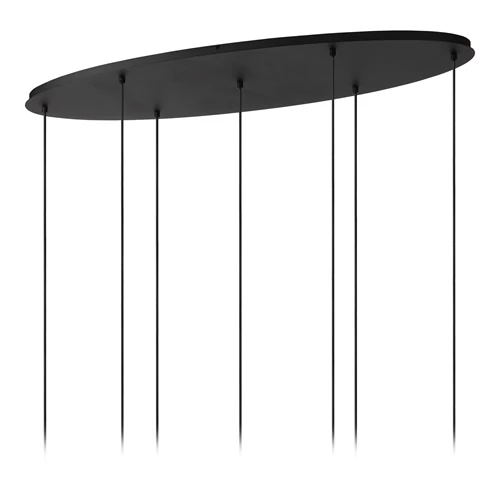 Lucide ELOISE - Suspension - 7xE27 - Noir - détail 5